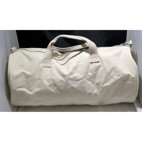 Vintage Pepsi Cola Brand Duffel Bag Heavy Duty Canvass Large Luggage Bag NWOT - Picture 7 of 12